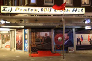 Erdogan-posters in Rotterdam
